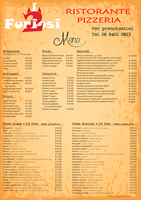 Pannello Forex Menu