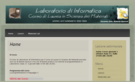 Corso di Laboratorio di Informatica